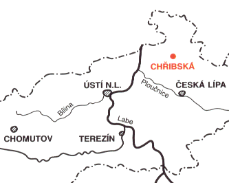 Orientan mapka pehrady Chibsk